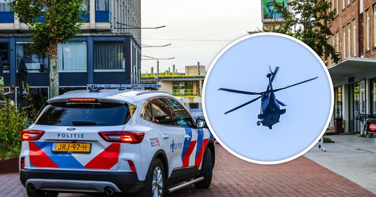 Grote politieactie met helikopter gisteren in Hengelo: dit speelde er