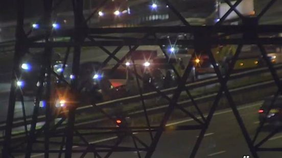 File op snelweg door twee ongelukken, weg weer vrij