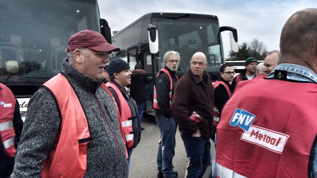 Een eerdere staking in de metaalsector (Rechten: RTV Drenthe/Edwin van Stenis)