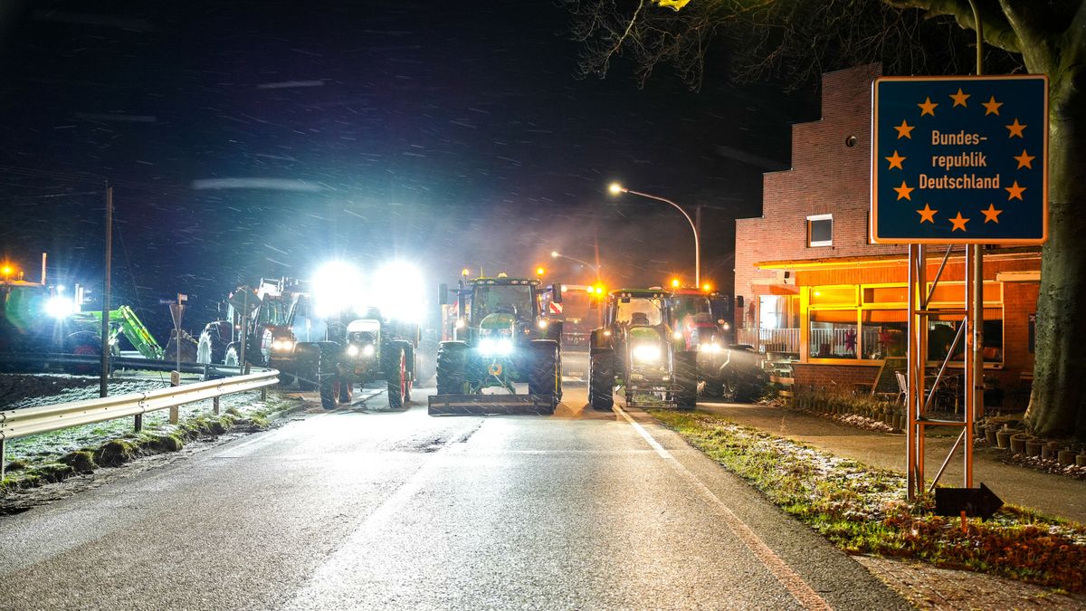 Duitse boeren blokkeren grensovergangen