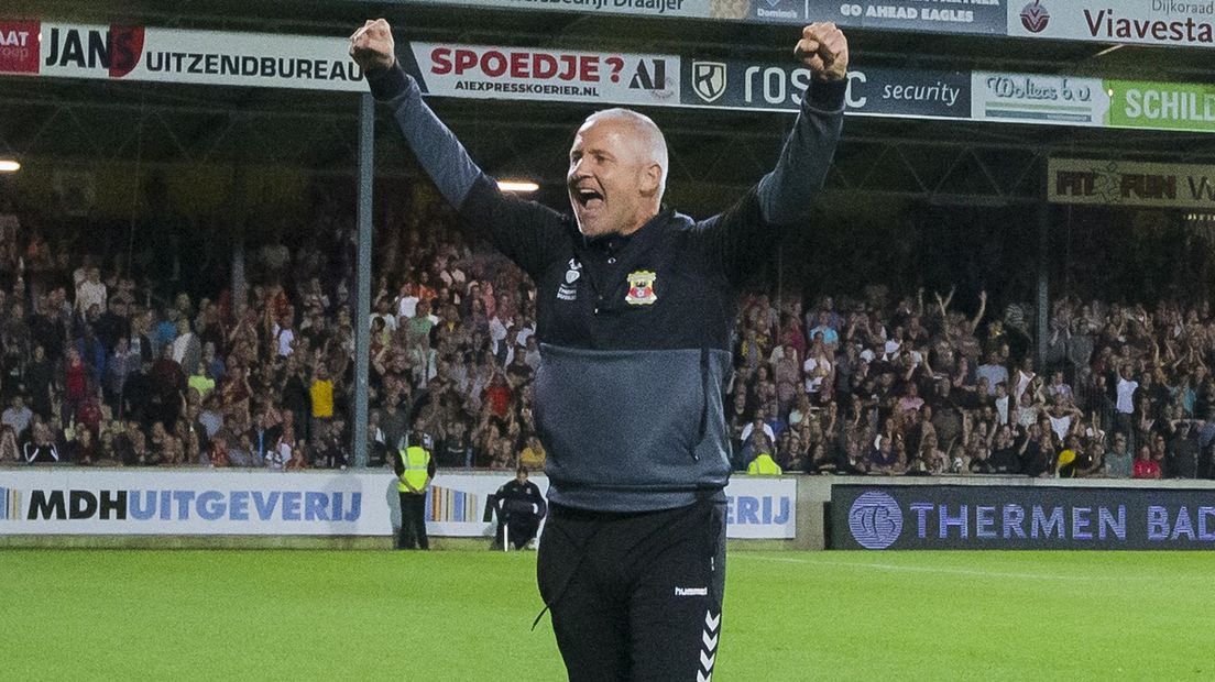De voormalig trainer van GA Eagles is nu de baas in De Vliert