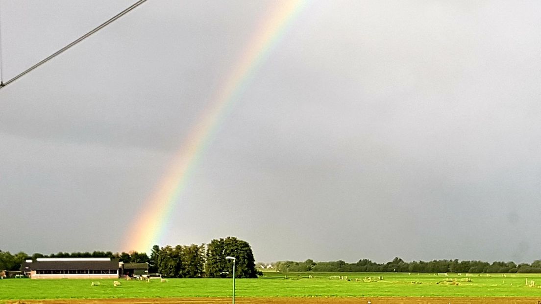 Regenboog in Woerden.