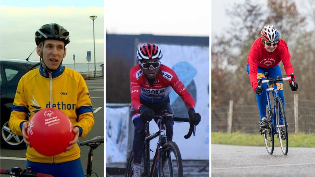 De genomineerden voor Sporter van het jaar (verst. beperking) Richard Tacken, Joannathan Duinkerke en Irma van Duyn (vlnr)