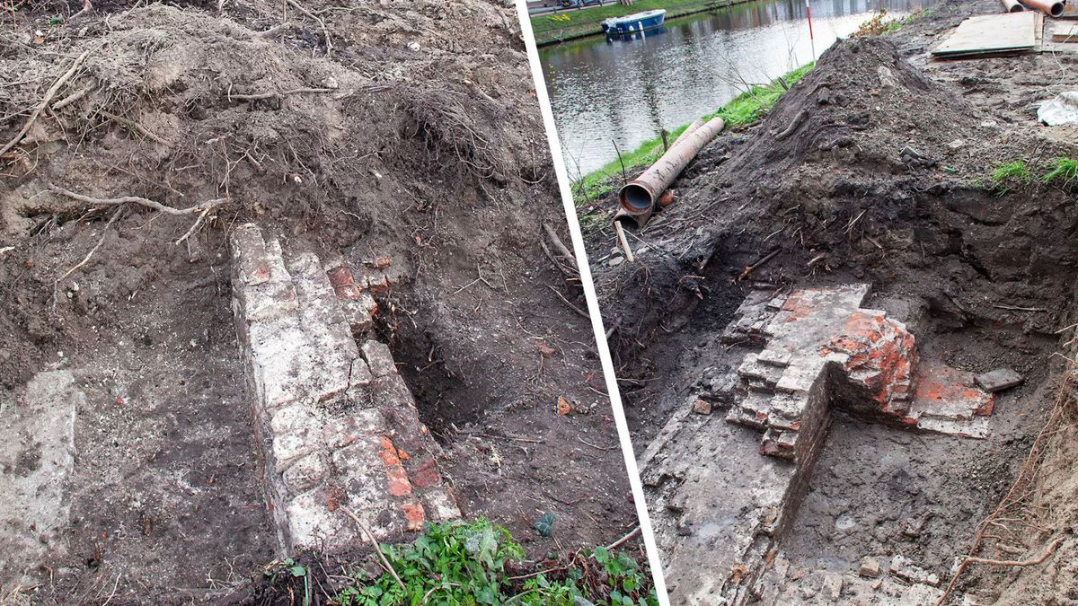 Deel middeleeuwse stadsmuur blootgelegd: 'Leg er glasplaat overheen'