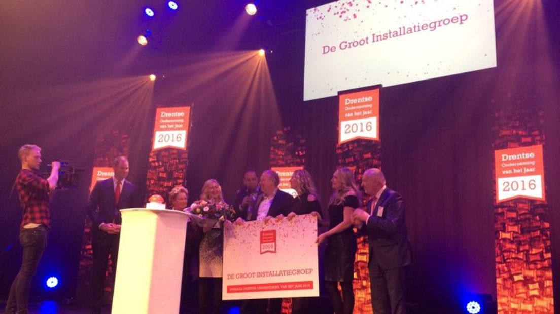 De Groot Installatiegroep uit Emmen wint de verkiezing (Rechten: RTV Drenthe/Marjolein Knol)