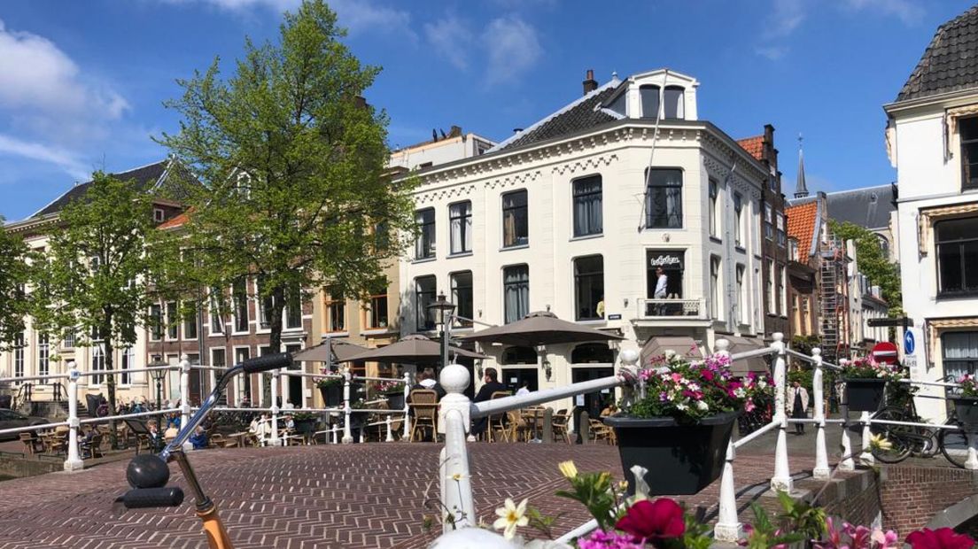 Een studentenhuis aan Rapenburg in Leiden