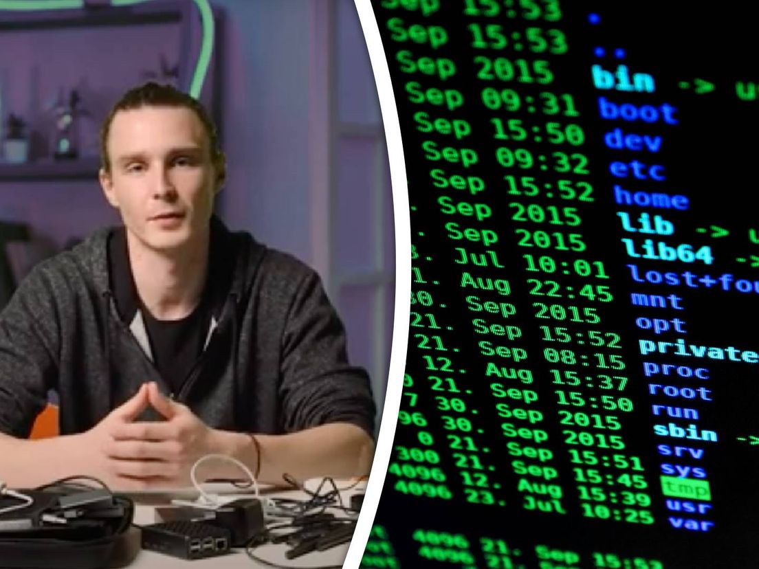 Frank krijgt betaald om digitaal in te breken bij bedrijven.