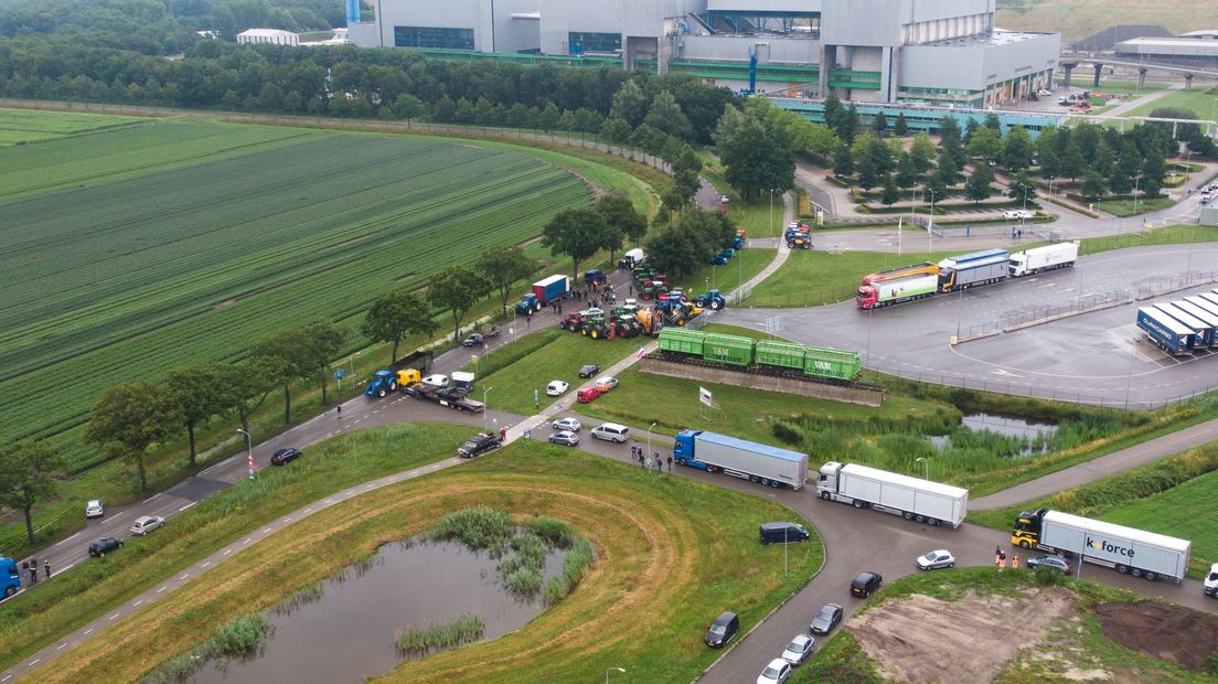 Boerenprotest in Wijster (Rechten: Van Oost Media)