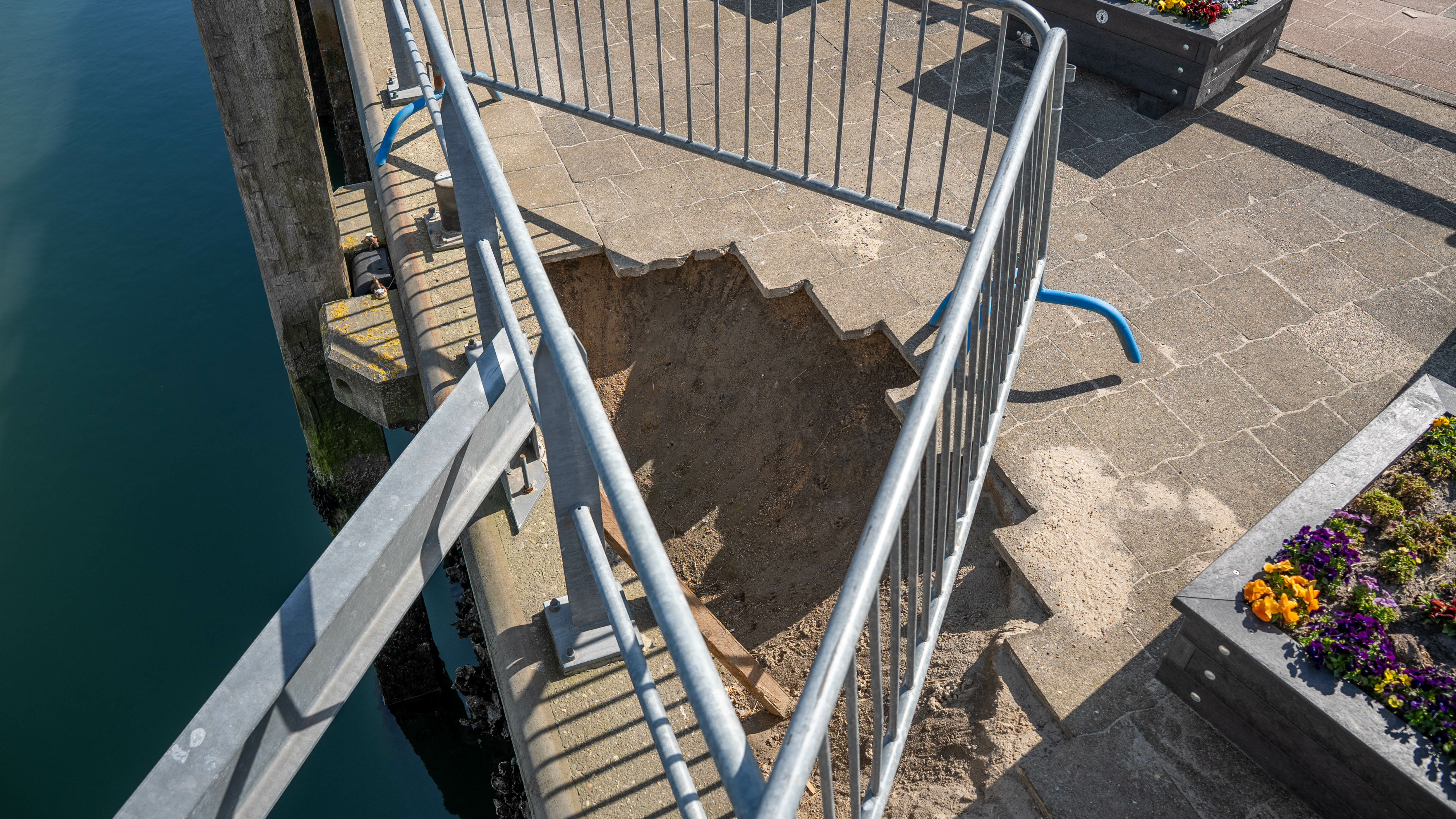 Wurk oan de werkhaven op Skylge
