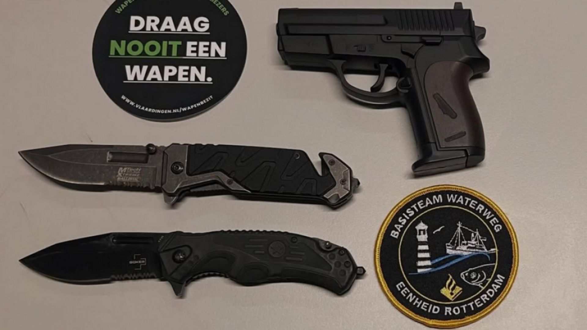 Vuurwapen en messen gevonden tijdens preventief fouilleren.
