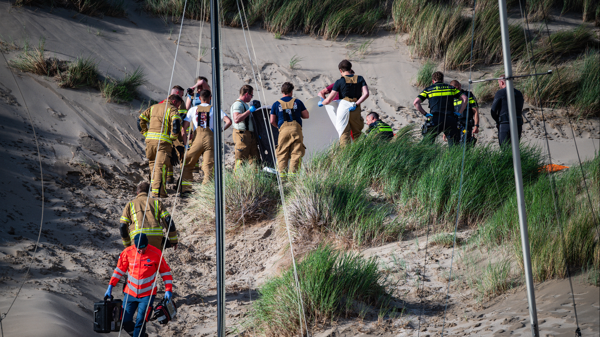 Kitesurfer overleden in Rockanje.