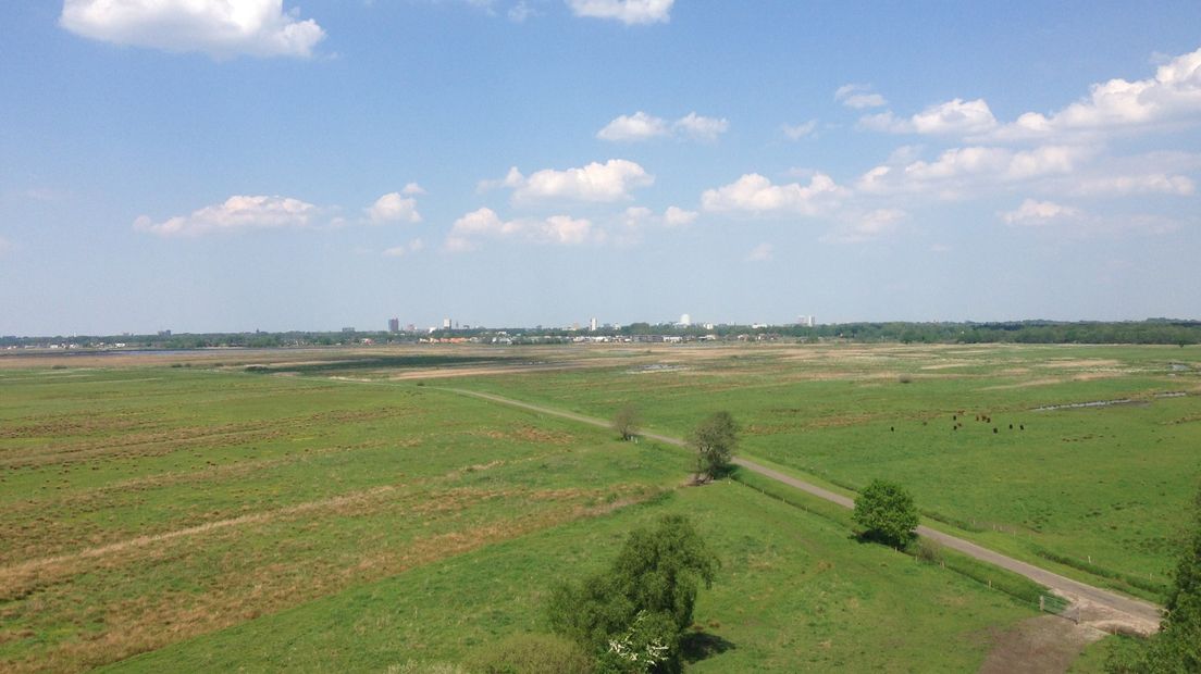 De Onlanden vanuit de uitkijktoren gezien