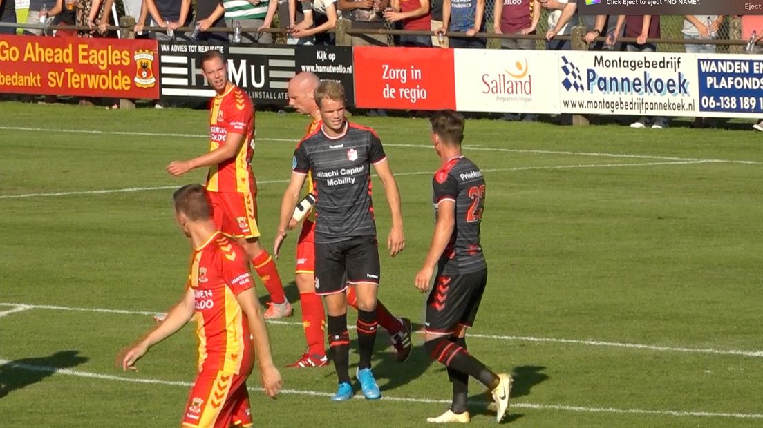 Laursen scoorde de eerste treffer in Terwolde tegen Go Ahead Eagles