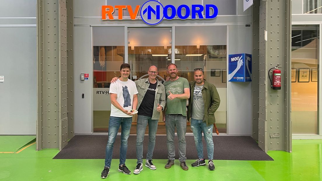 Buurke, Mulder, Elderman en Geertsema (vlnr)
