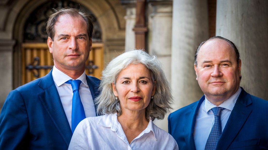Dorien Rookmaker (m) zal de partij van Henk Otten (r) vertegenwoordigen in het Europees Parlement (Rechten: ANP/Lex van Lieshout)