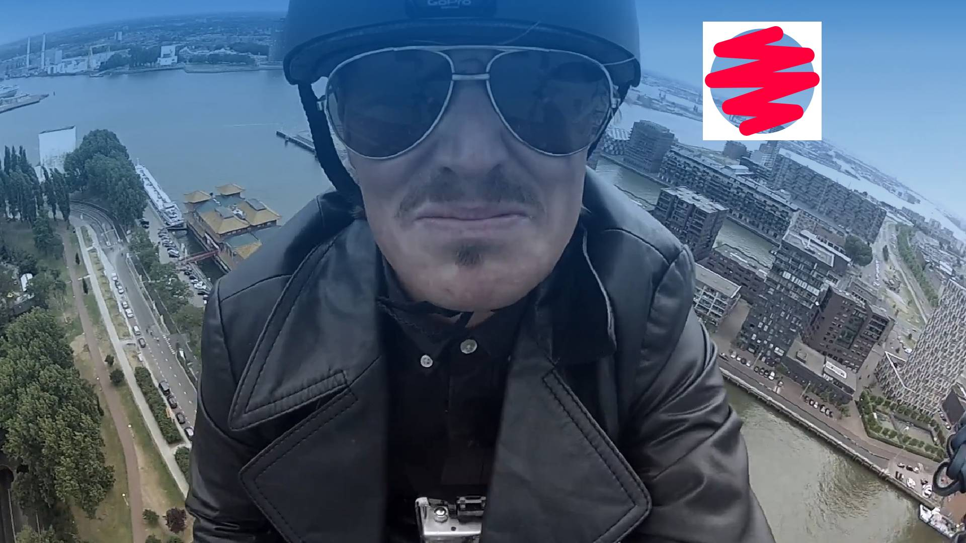 Jordy Dijkshoorn was in pure paniek toen hij van de Euromast abseilde.