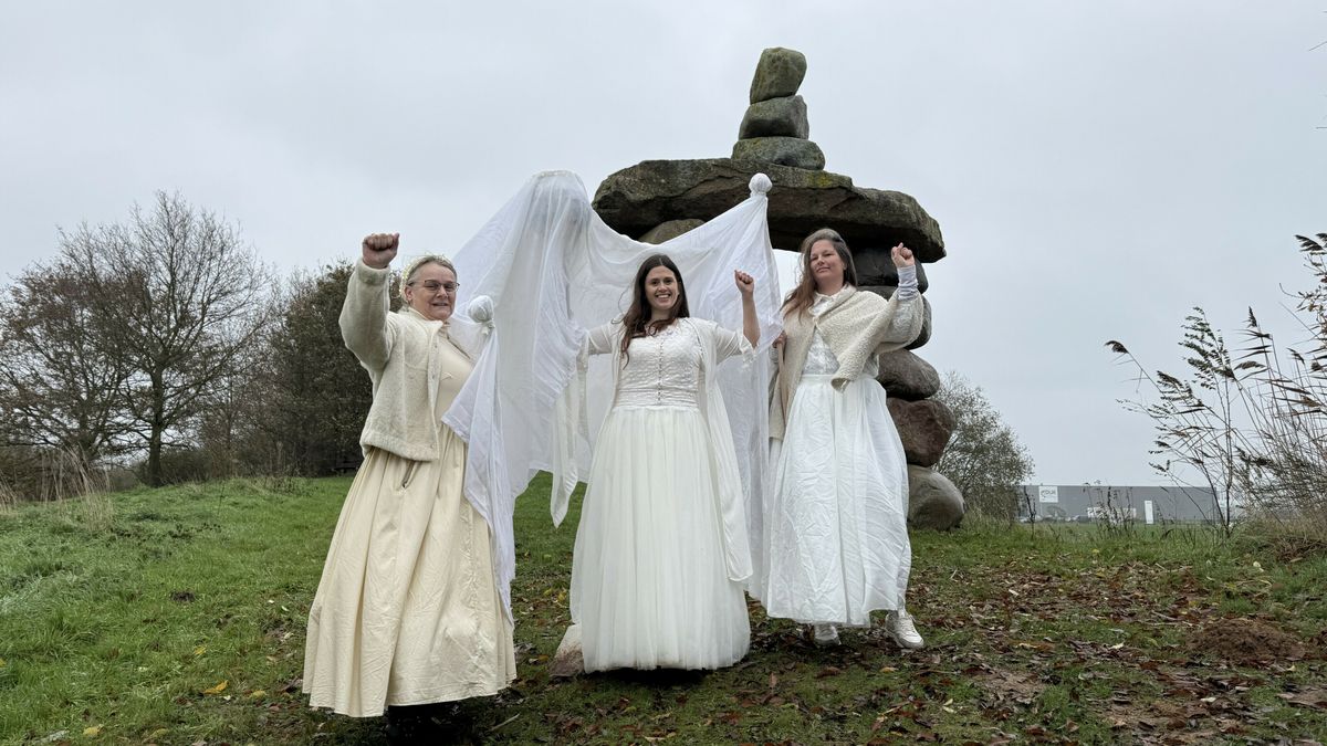 Witte Wieven-mars in Coevorden: 'Volgende generatie moet opgroeien zonder geweld'