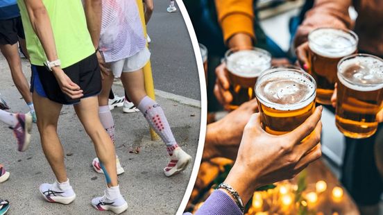 Eerst bier drinken en dan hardlopen: 'Het derde en vierde rondje zijn heel lastig'