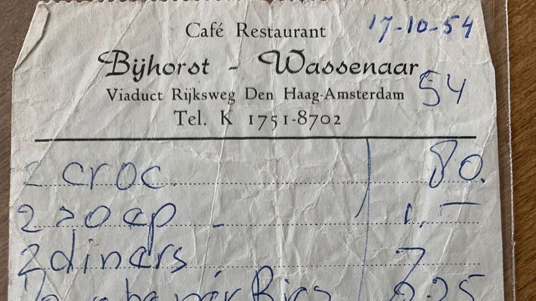 Verlovingsdiner uit 1954