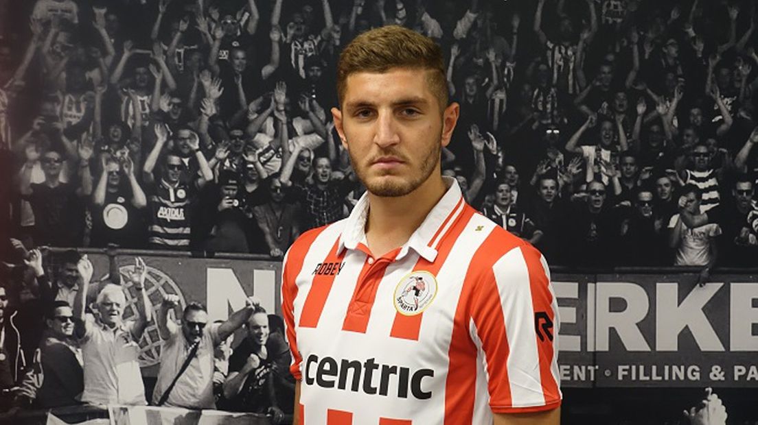 Julian Chabot, in het shirt van Sparta Rotterdam.