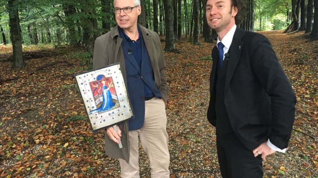 Johan Oosterman en René Arendsen op landgoed Mariendaal.