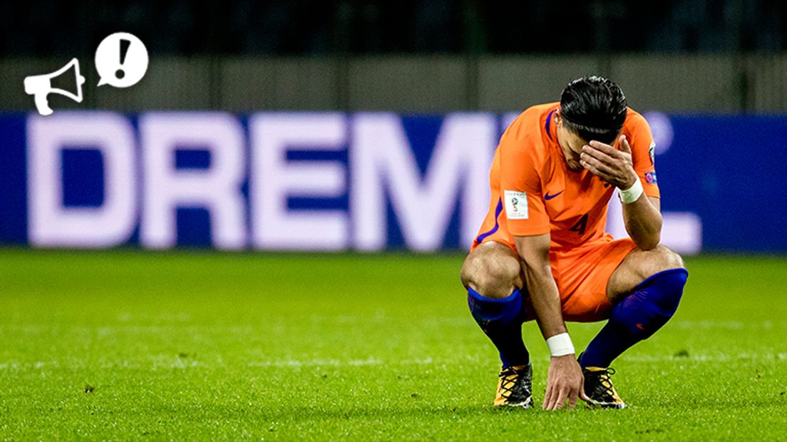 Karim Rekik baalt ondanks de 1-3 overwinning op Wit-Rusland (Rechten: ANP / Koen van Weel)