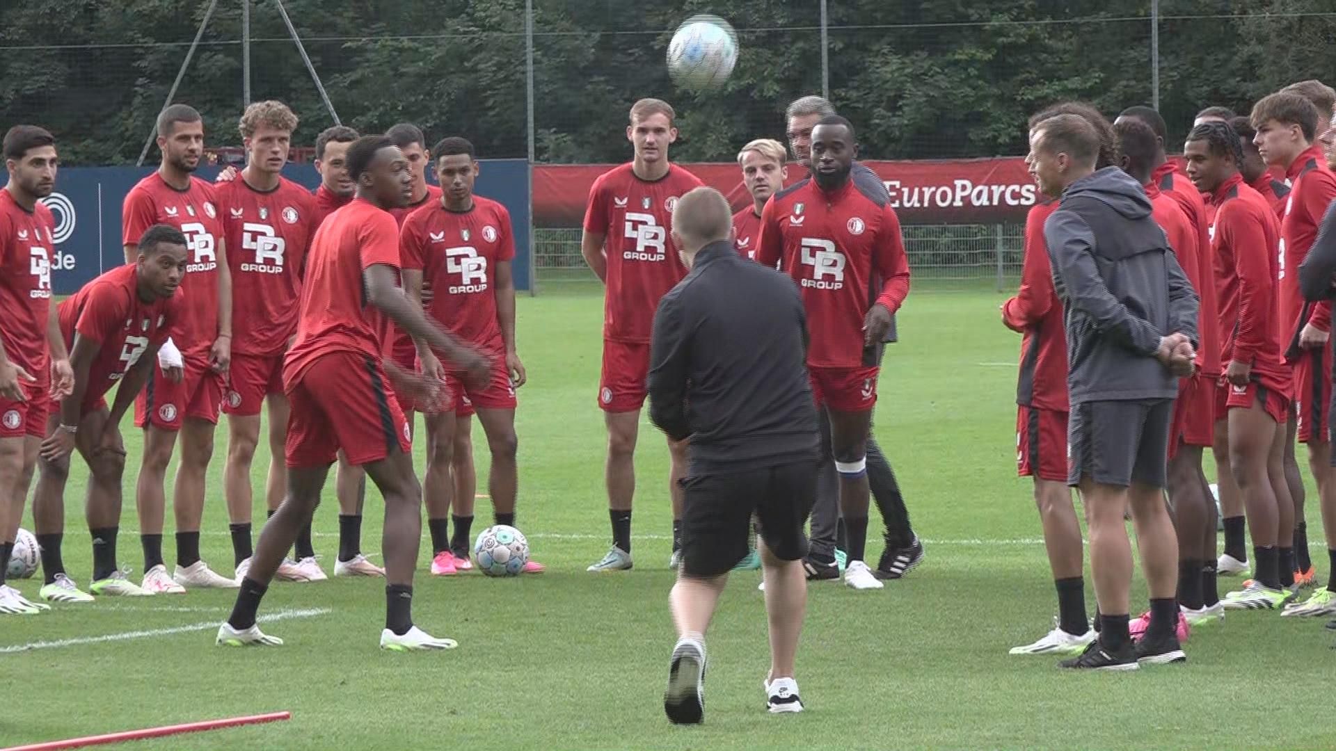 De training van Feyenoord op deze vrijdag in Oostenrijk