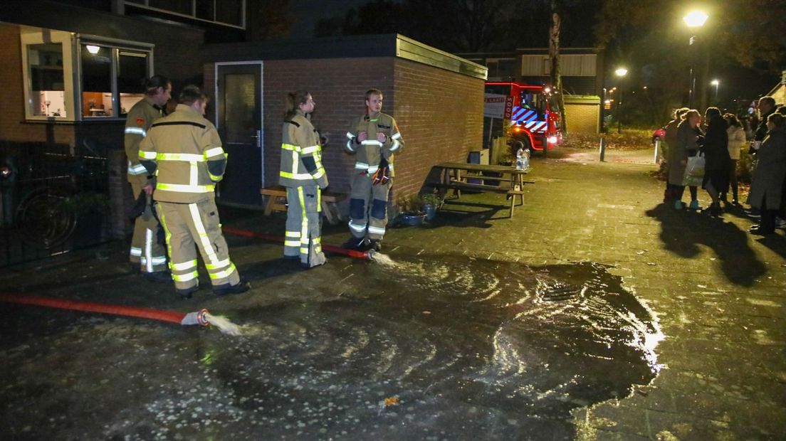 Lekkage in acht woningen in Apeldoorn.