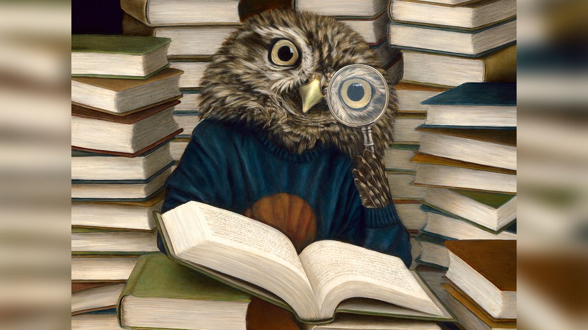 Githa overbrugt met humor de grens tussen mensen en dieren op haar schilderijen