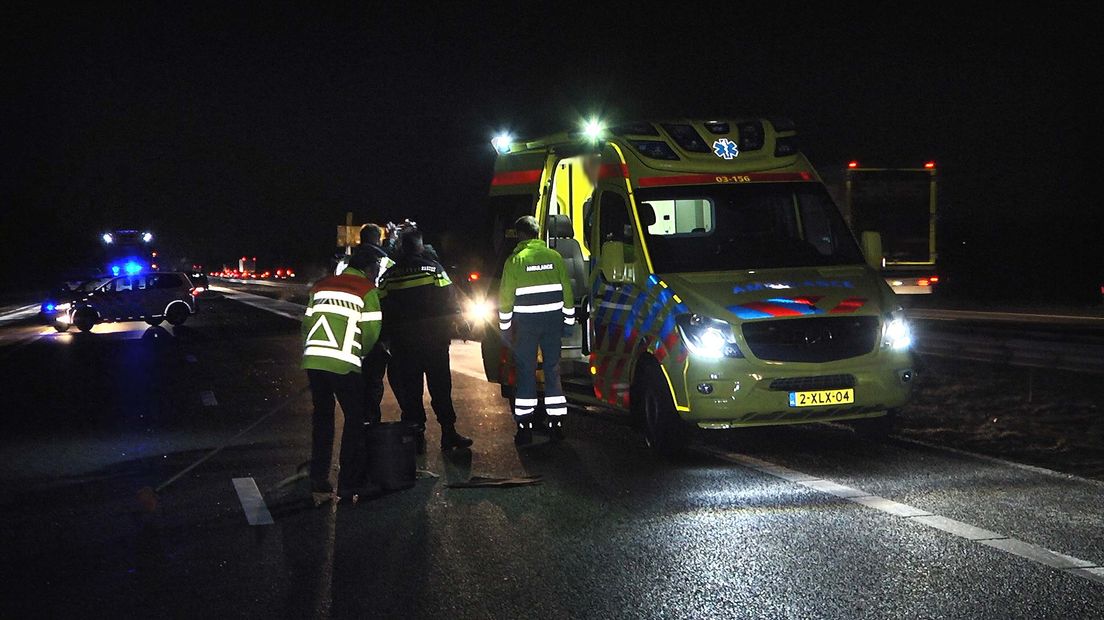 De bestuurder hoefde niet naar het ziekenhuis (Rechten: Persbureau Meter)