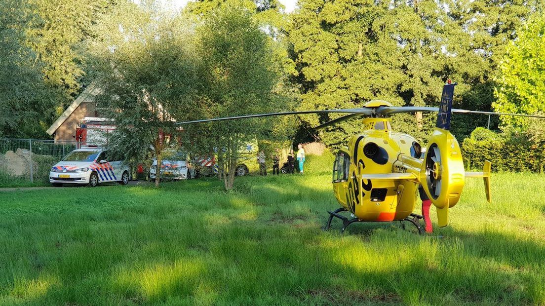 Traumahelikopter geland