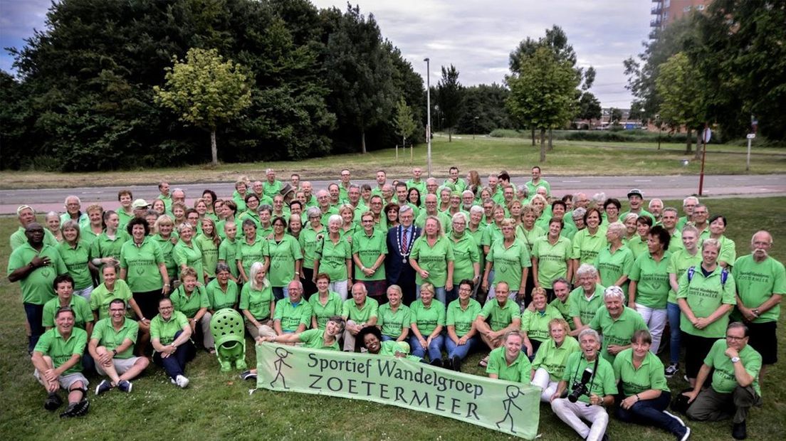 De wandelgroep in Zoetermeer is de grootste groep die mee doet bij de Vierdaagse