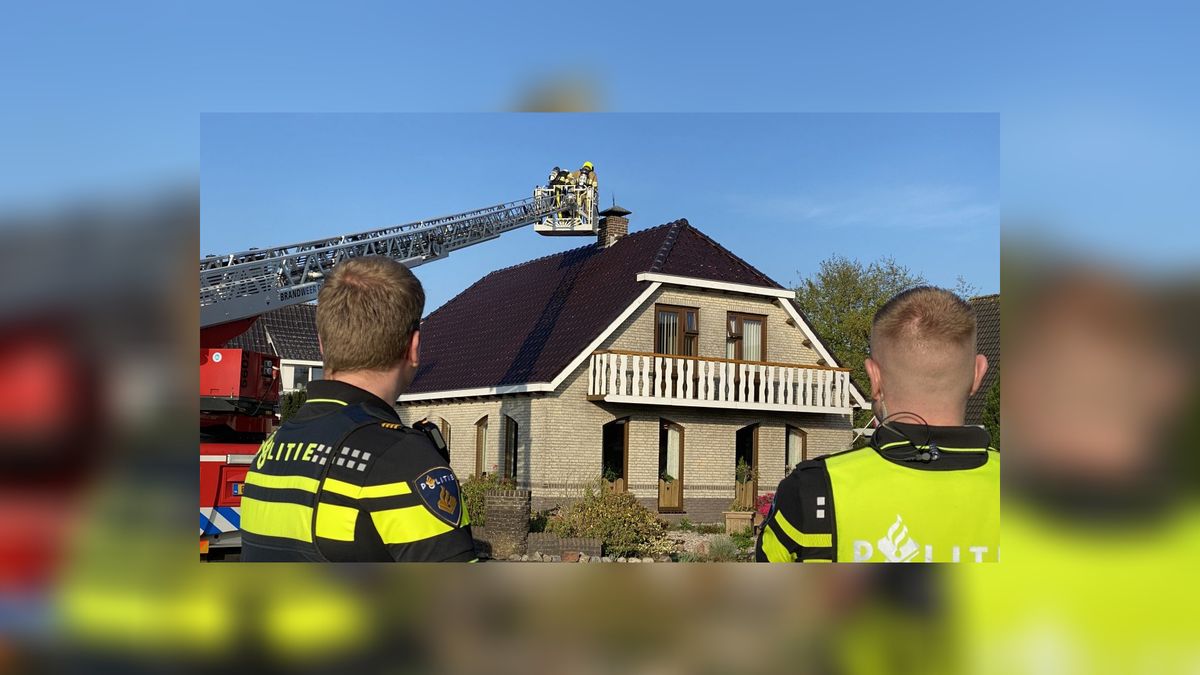 Brandweer rijdt uit voor schoorsteenbrand in Nij Beets