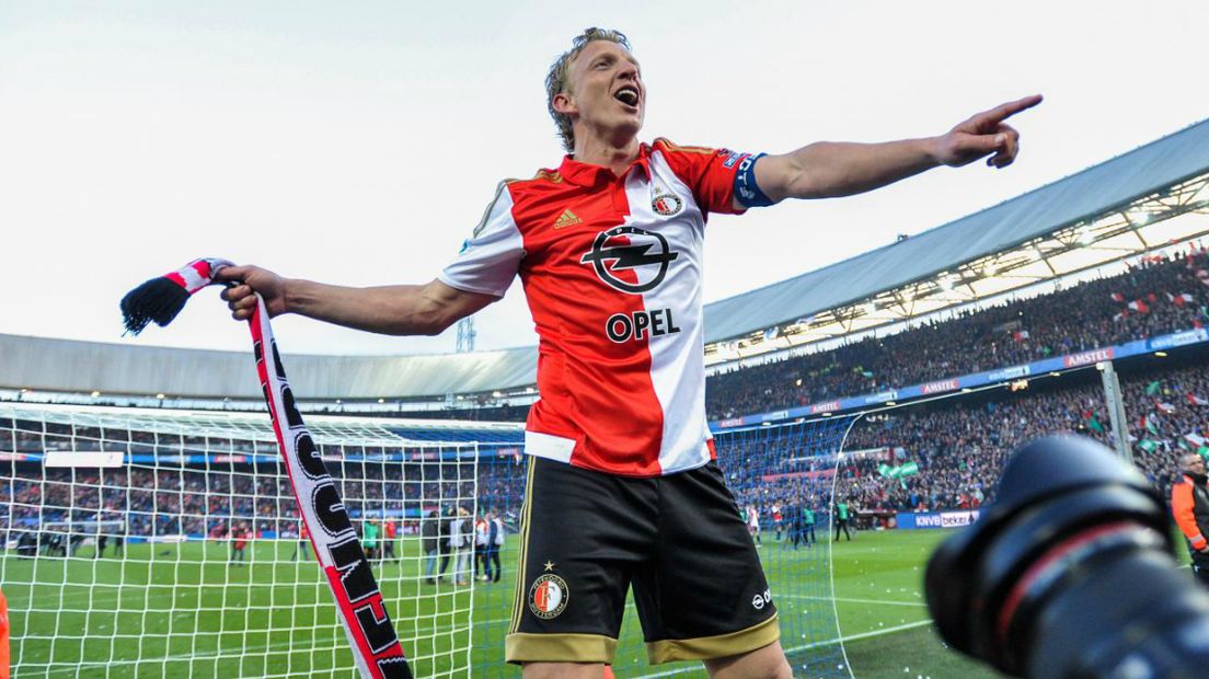 Dirk Kuijt na de bekerfinale Feyenoord - FC Utrecht in De Kuip.