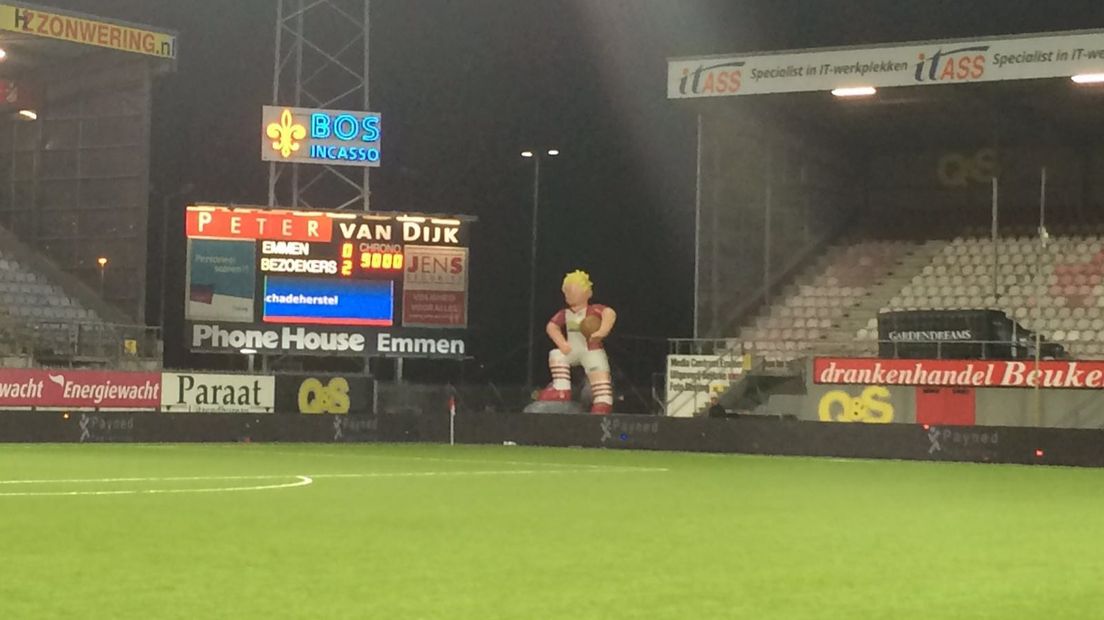 De Emmenaren verloren met 0-2 (Rechten: Niels Dijkhuizen / RTV Drenthe)