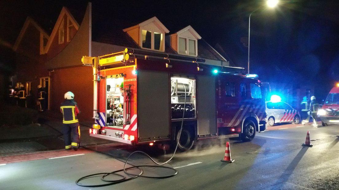 De brandweer had het vuur in Roden snel onder controle (Rechten: RTV Drenthe/Persbureau Meter)
