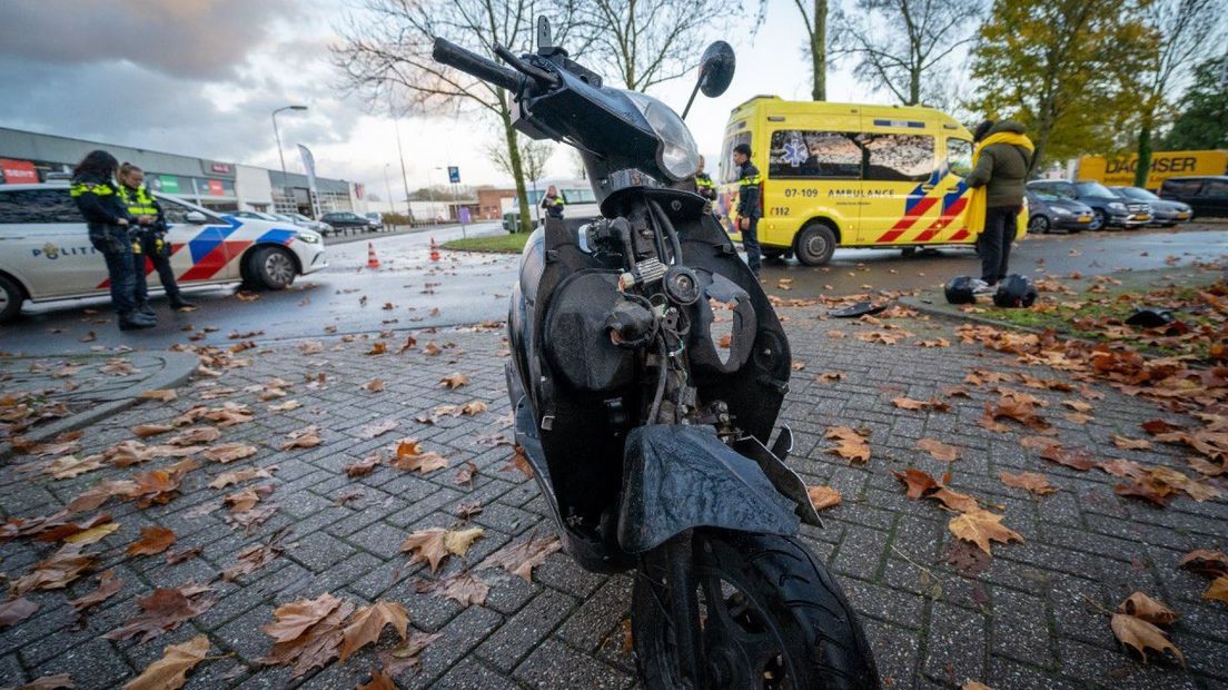 De twee opzittenden raakten gewond bij het ongeluk.