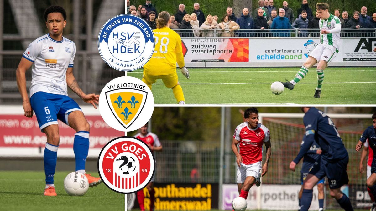 LIVE: Kloetinge vroeg op voorsprong in kampioenswedstrijd, Hoek en GOES nog gelijk