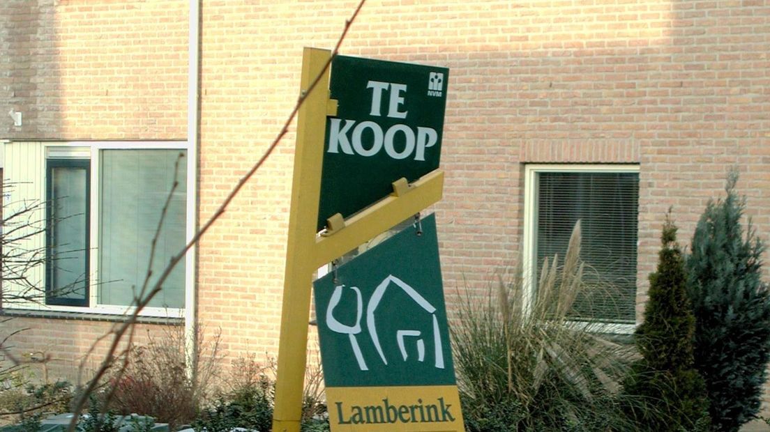 Huizenprijzen in Overijssel vlakken af.