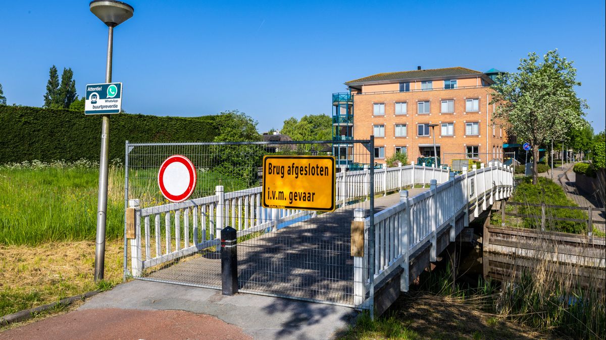 Fietsersbrug afgesloten vanwege houtrot, veiligheid niet gegarandeerd