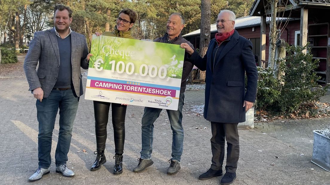 Uitreiking REX-subsidie Camping Torentjeshoek Dwingeloo