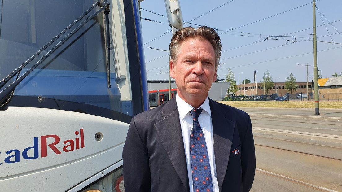 Mark Ebbens (HTM) kreeg een oudere vrouw onder zijn tram