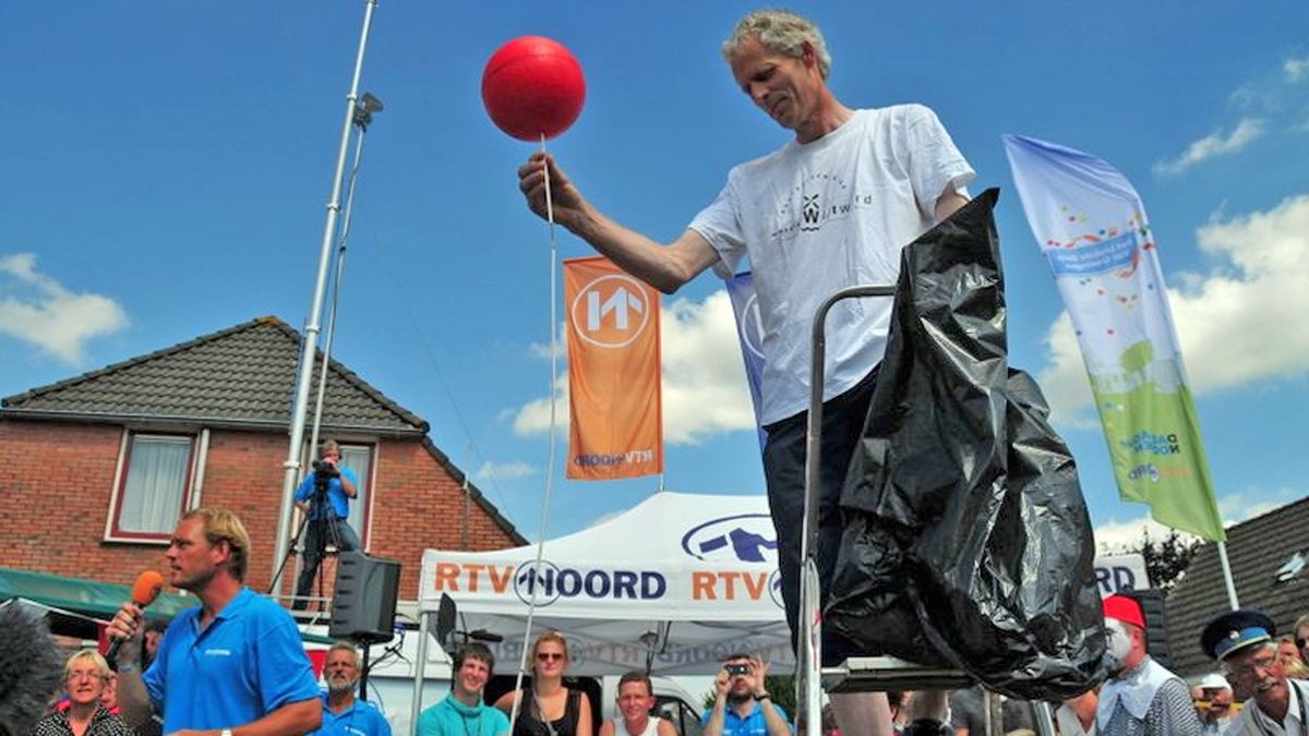 Vallende speld in plaats van aardbeving in Middelstum