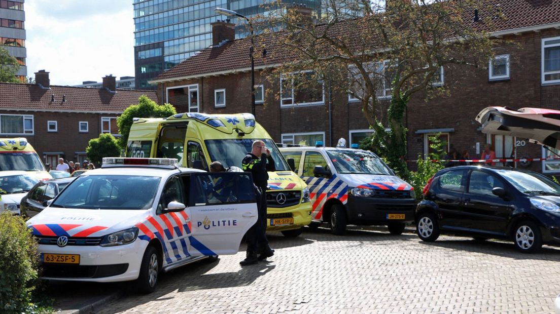 Steekpartij op de Professor Quacklaan  (Foto Marofer)