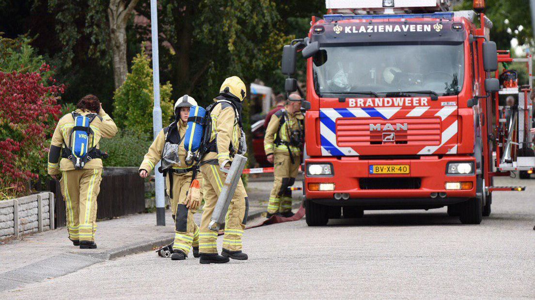 De brandweer kwam op de melding af (Rechten: De Vries Media)