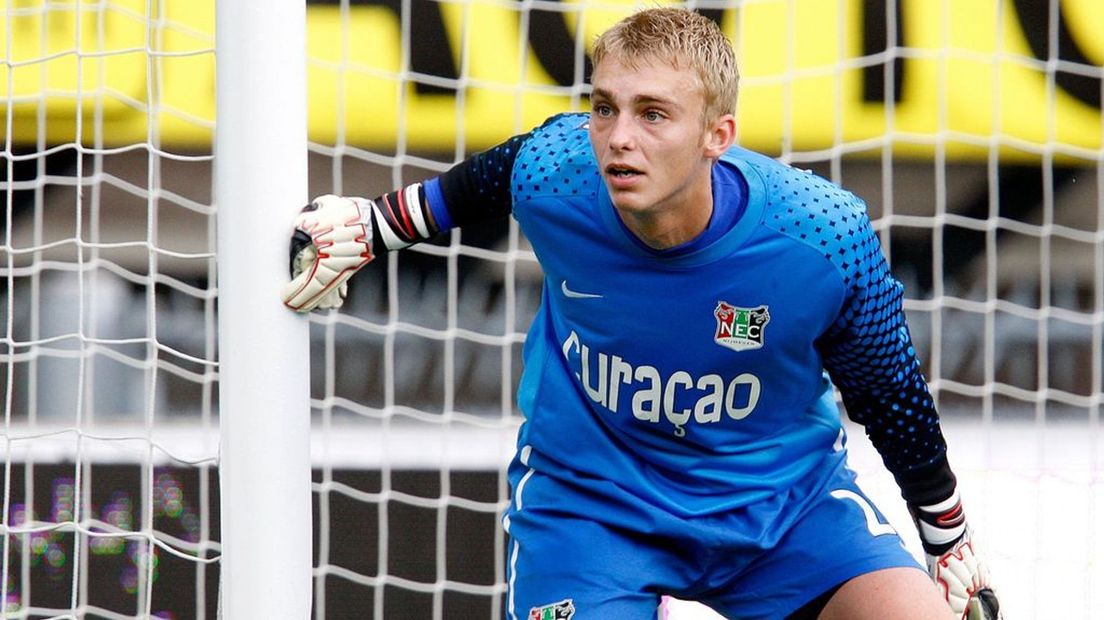 Jasper Cillessen in zijn jonge jaren bij NEC.