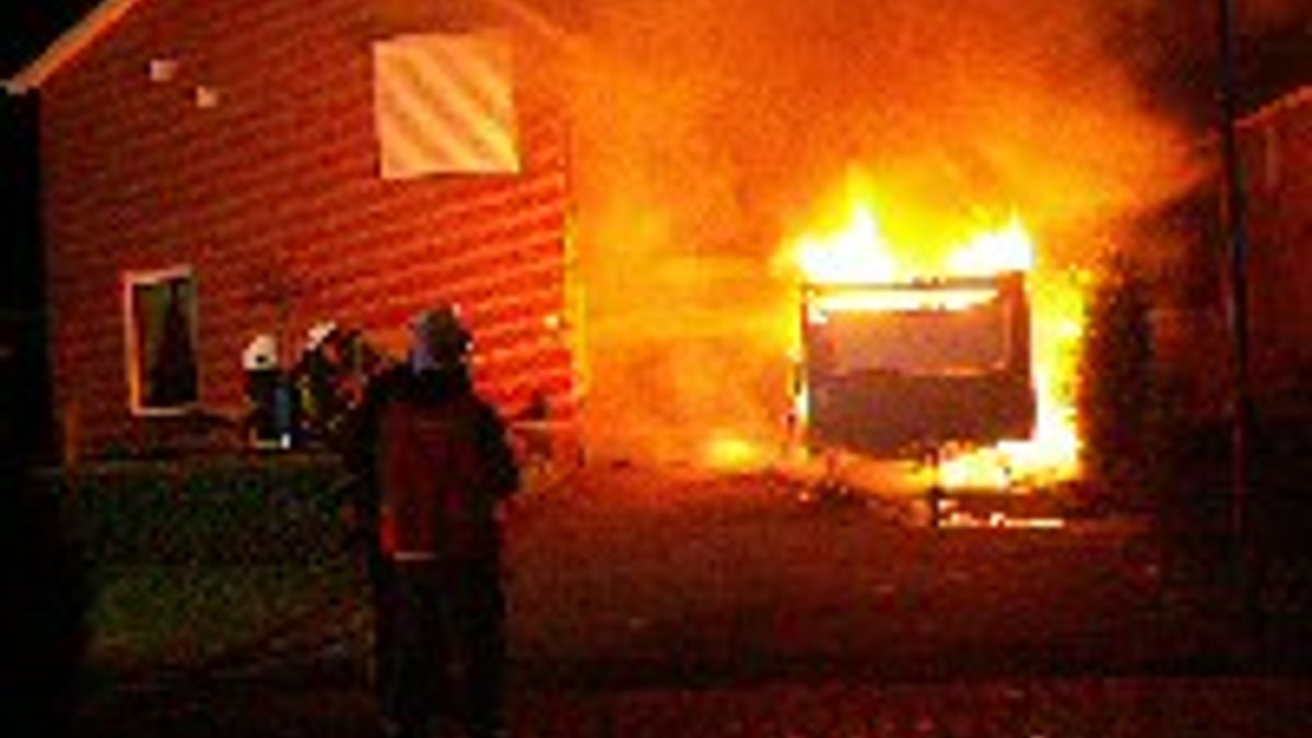 Caravanbrand in Nieuw Weerdinge