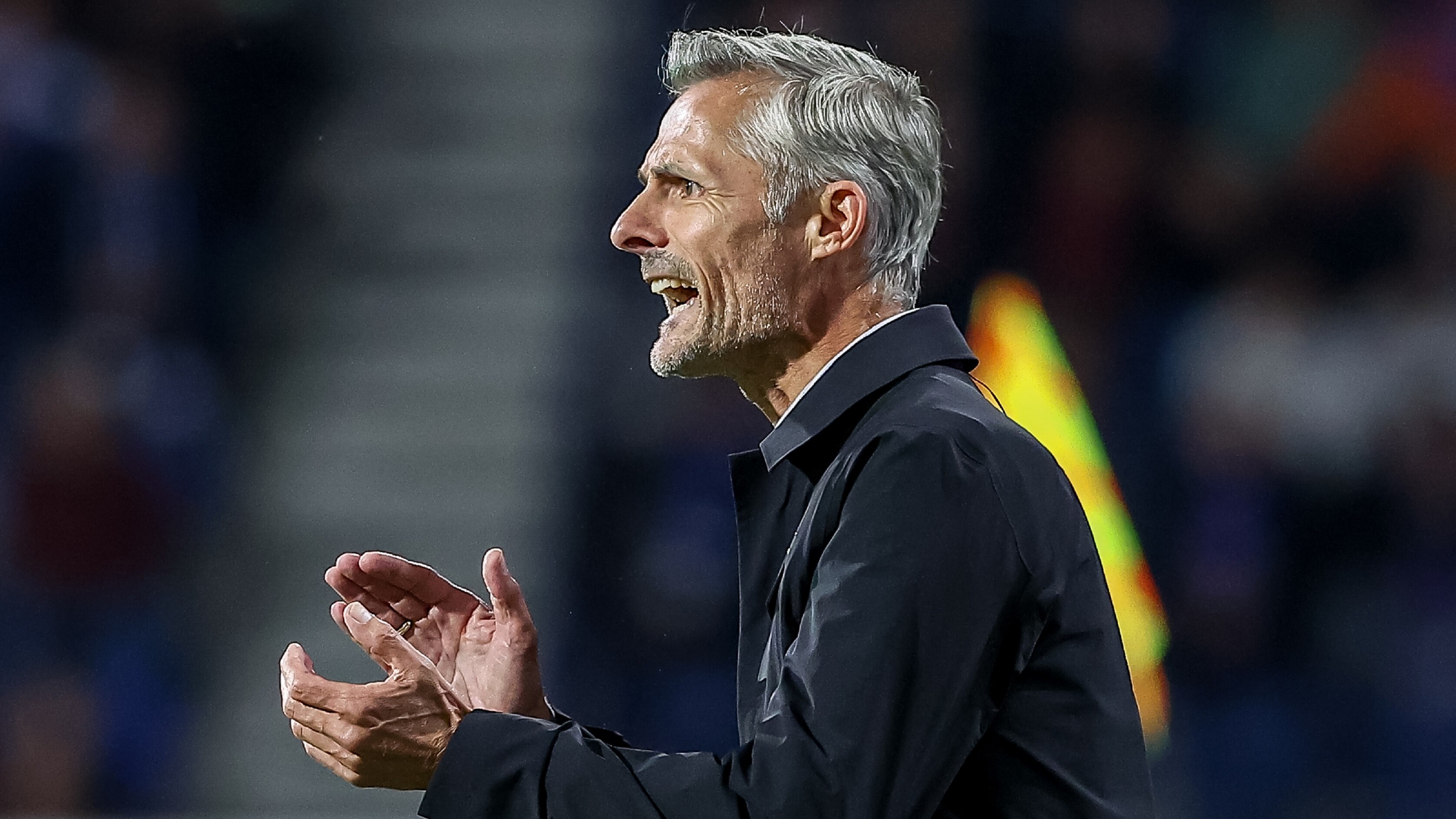 Van Wonderen bij de wedstrijd tegen Excelsior