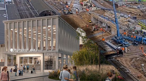 In de grootste zandbak van Nijmegen wordt dag en nacht gebouwd