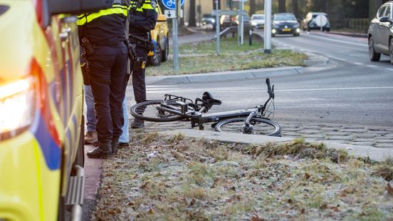 Fietser gewond • auto uitgebrand